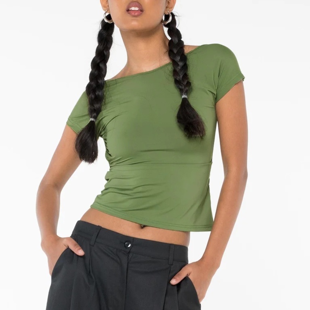 Princess Polly Rosalinda Top Olive
